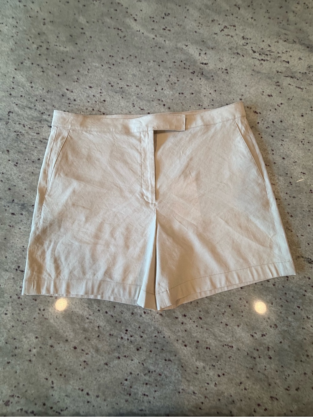 Theory Neutral Beige Women's Shorts